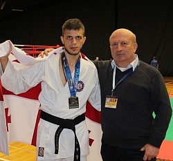 🇮🇩 WSJO Jiu-jutsu World Championship 2015 Arkadi Zubiashvili silver medal🥈,& Coach Avtandil Mikadze