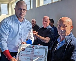 🇬🇪 Arkadi Zubiashvili 4 Dan  under Avtandil Mikadze president of Georgian Jiu-jitsu National Federation (JJIF)